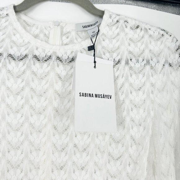 NWT Sabina Musayev Vika Long Sleeve Mini Dress - Picture 6 of 8